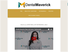 Tablet Screenshot of dentalmaverick.com